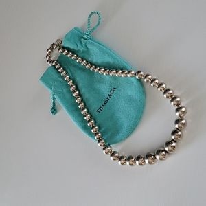 Tiffany &Co 925 Silver beaded necklace